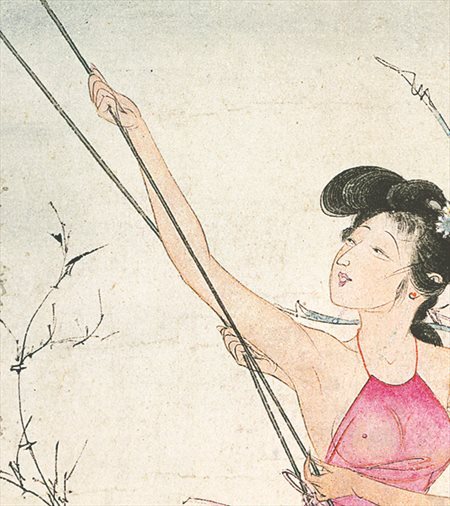 龙亭-胡也佛的仕女画和最知名的金瓶梅秘戏图